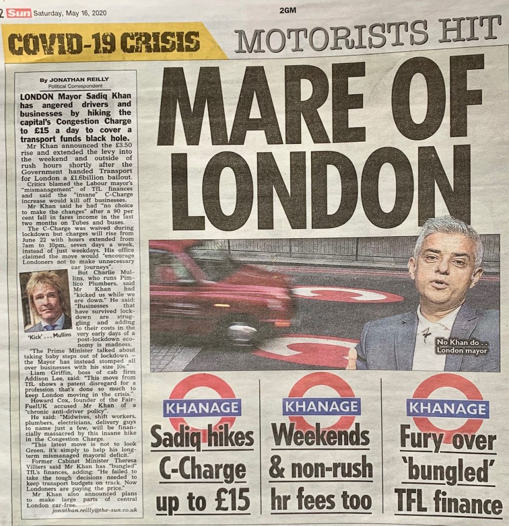 The Sun Covers the Congestion Charge Hile